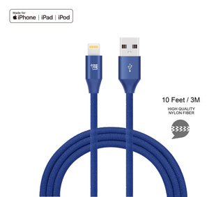 Fast Charging Lightning MFI Cables For iPhone/Ipad-10 Feet