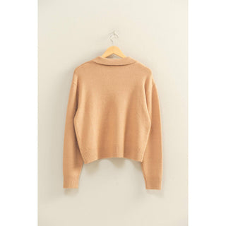 Collared V Neck Sweater