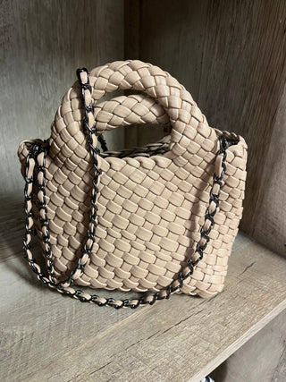 BC Braided Clutch Crossbody Bag