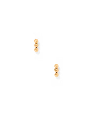 Screwback Stud Earrings - Tally - Gold