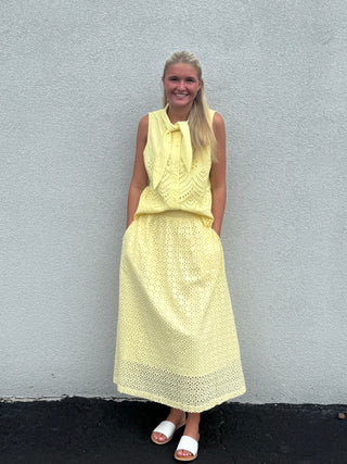 Sunny Day Eyelet Skirt
