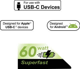 High Speed USB-C Cable for Andriod 6ft/10ft Retail Packaging