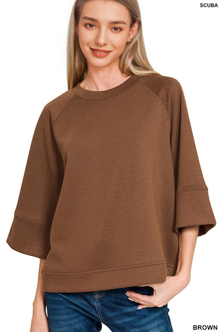 Scuba 3/4 Sleeve Pullover