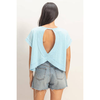 Cross Detail Open Back Top