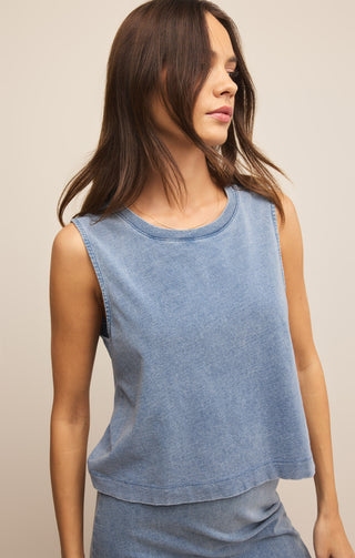 Z Supply Sloane Jersey Denim Muscle