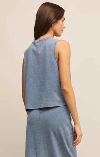 Z Supply Sloane Jersey Denim Muscle
