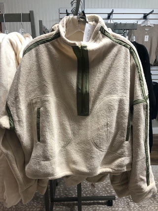 Ivory Fleece Pullover