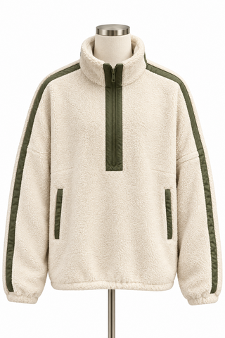 Ivory Fleece Pullover