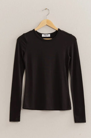 Basic Long Sleeve Crew Neck Top DZ25C950