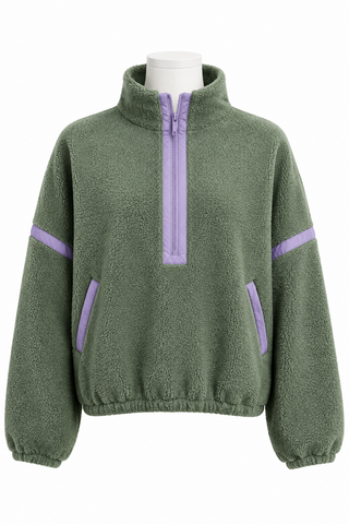 Green Fleece Pullover