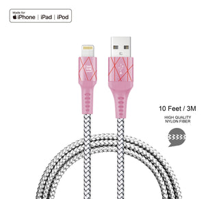 Fast Charging Lightning MFI Cables For iPhone/Ipad-10 Feet