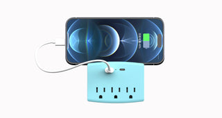 Charging Outlet with Shelf – 3 AC, 2xUSB-C & 1xUSB-A Ports
