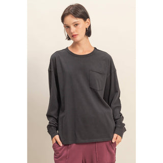 Favorite Long Sleeve Pocket Tee