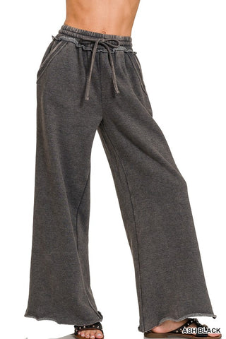 ZENANA Fleece Palazzo Pants