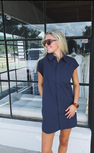 THML Navy Mini Dress