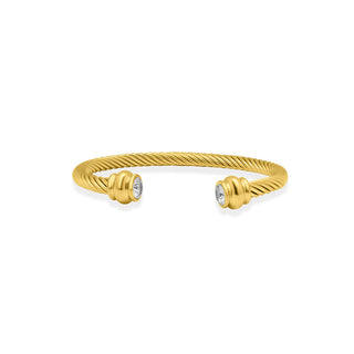 Tidal Twist Cuff - Crystal Clear