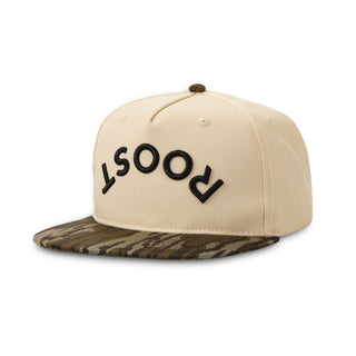 Roost Bottomland Camo Bill Logo Hat - Camo
