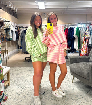 Candy Stripe Lounge Top