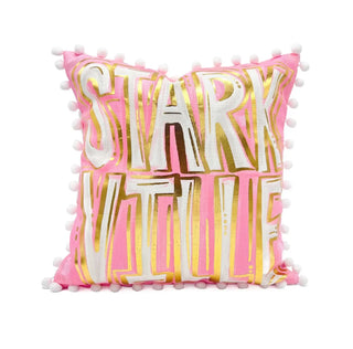 Gold Foil Light Pink Starkville Pillow
