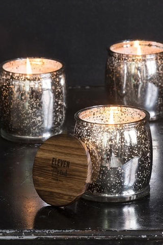 Eleven Point Mercury Barrel Candle