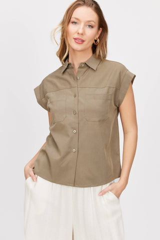 Favorite Short Sleeve Button Up Shirt