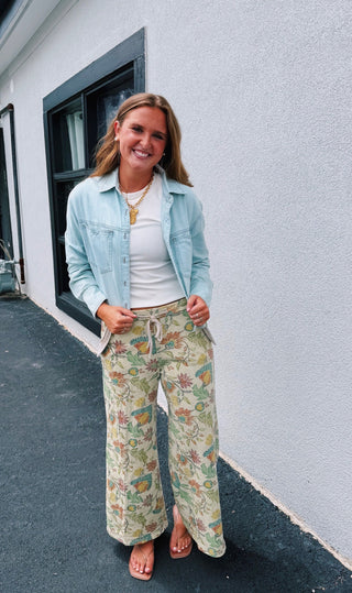 POL Floral Garden Pants