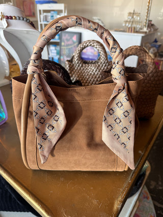 BC Gianna Suede Clutch Crossbody Bag