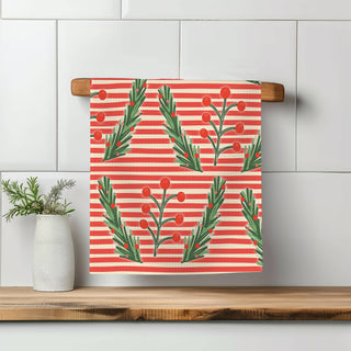 Christmas Retro Kitchen Tea Towel