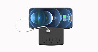 Charging Outlet with Shelf – 3 AC, 2xUSB-C & 1xUSB-A Ports