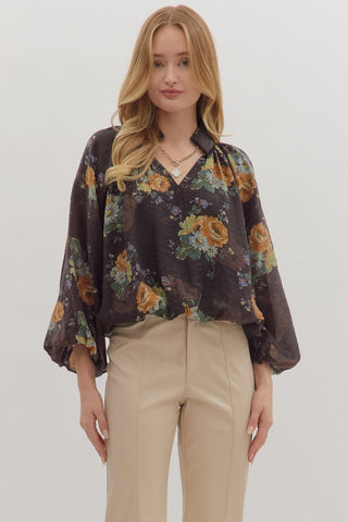 Fall Floral Top