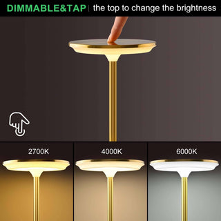 LED Table Lamp – Touch Control, Dimmable, Rechargeable