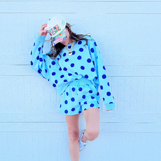 Blue Polka Dot Shorts