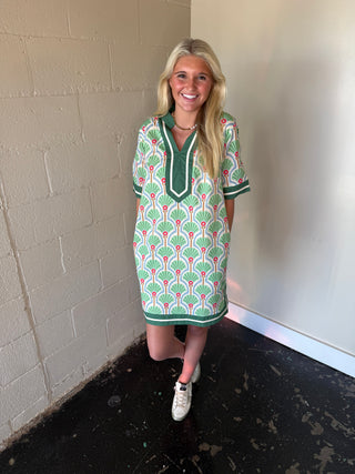 Palm Print Dress Jimmie's Boutique Palm Print Dress Jimmie's Boutique