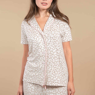 Taupe Leopard Pajama Pants Set