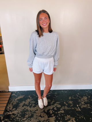 Everyday Long Sleeve Cropped Sweatshirt
