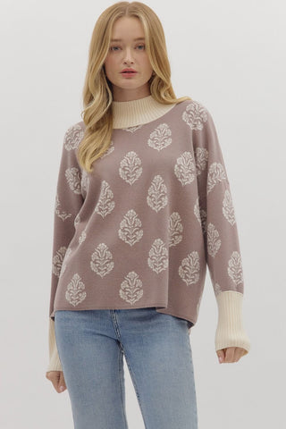 Mocha Botanical Sweater