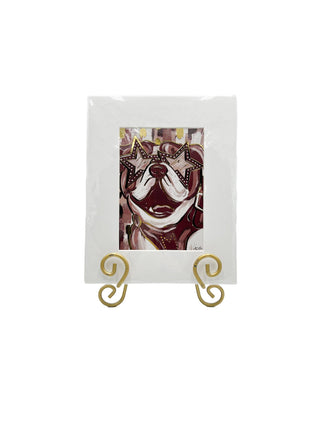 Gold Foil Preppy MSU Bully Art Print