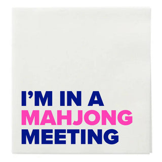 I’M IN A MAHJONG MEETING COCKTAIL NAPKINS