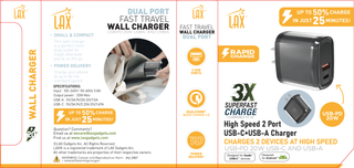 Rapid Wall Charger USB 20W Cubic Design - Retail Pack
