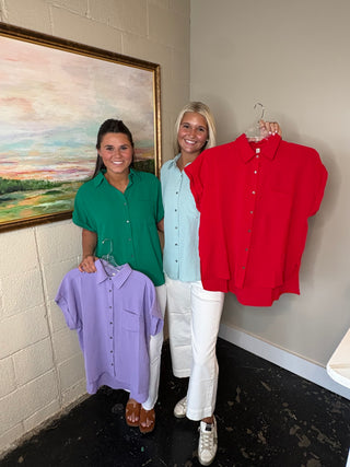 Airflow Button Up Collared Top