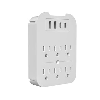 USB PD 20W 6 Outlets Surge Protector - Retail Pack