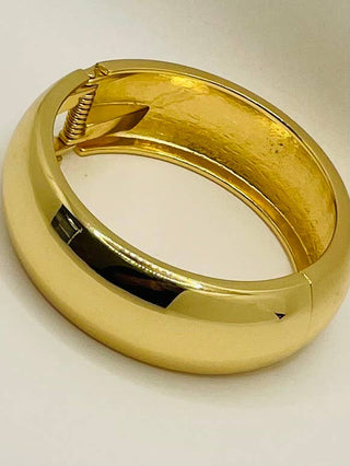Bold Cuff w/Hinge (shiny gold)