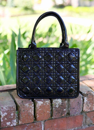 Ricky Mini Tote BLACK PATENT LQ