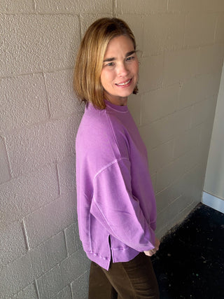 French Terry Pullover Top