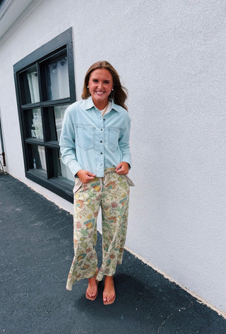POL Floral Garden Pants