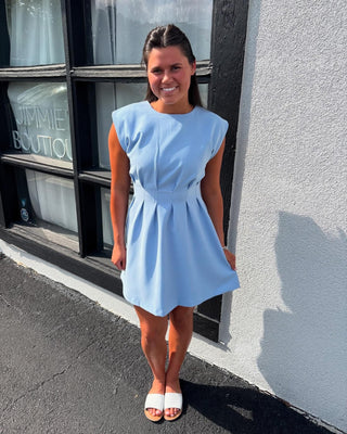 Sky Blue Mini Dress
