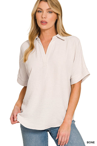 Classic Collar Airflow Top