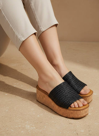 EARNEST Braided Artisan Cork Sandals