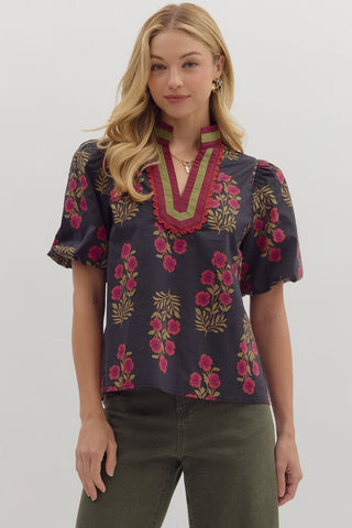 Floral Vine Top