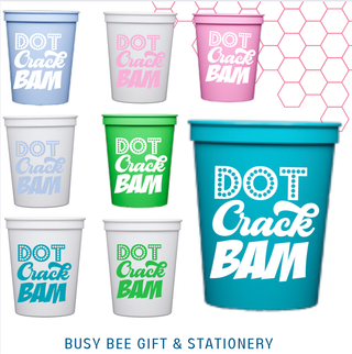 Dot Crack Bam Mahjong Stadium Cups | Set of 8
